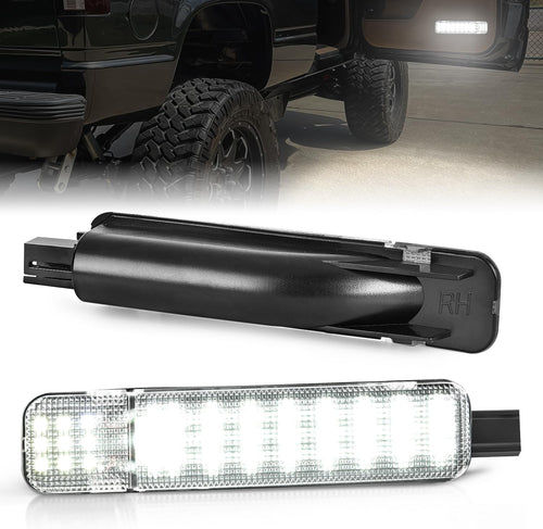Nilight 2PCS LED Interior Door Panel Light Courtesy Warning Lights White Beam Plug and Play Compatible with Chevy GMC C/K Silverado Sierra 1500 2500 3500 HD Suburban Cadillac Escalade Hummer H2