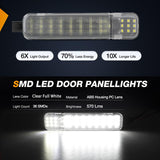 Nilight 2PCS LED Interior Door Panel Light Courtesy Warning Lights White Beam Plug and Play Compatible with Chevy GMC C/K Silverado Sierra 1500 2500 3500 HD Suburban Cadillac Escalade Hummer H2, view 3