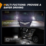 Nilight 2PCS LED Interior Door Panel Light Courtesy Warning Lights White Beam Plug and Play for Toyota Avalon Sienna Venza Camry Prius 4Runner Lexus IS ES GS LS RX GX LX Subaru BRZ, view 3
