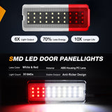 Nilight 2PCS LED Interior Door Panel Light Courtesy Warning Lights White Red Plug and Play Compatible with Ford F250 F350 F450 F550 Super Duty 1999-2007 Excursion 2000-2005, view 5