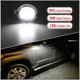 Nilight 2PCS LED Side Mirror Puddle Lights Compatible with 2007-2020 Toyota Tundra 2008-2020 Toyota Sequoia, 6000K White, view 4