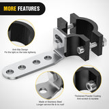 Nilight 2Pcs Motorcycle Tube Clamp Mounting Brackets 0.7 to 1.2Inch Round Tube, view 4