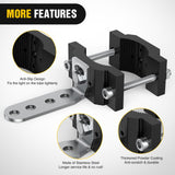 Nilight 2Pcs Motorcycle Tube Clamp Mounting Brackets 0.7 to 2Inch Round Tube, view 4