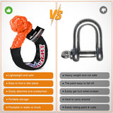 Nilight 2PCS Synthetic Soft Shackle 1/2 Inch x 24 Inch & Recovery Ring Kit - 56,000 LBS Shackle Breaking Strength with 46,000 LBS MBS Snatch Pulley for 4x4 Truck SUV ATV UTV Off-Road Vehicle Extraction, view 5