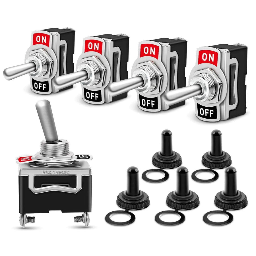 Nilight 5Pack 2Pin ON/OFF SPST Toggle Switch