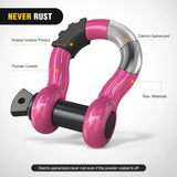 Nilight 3/4 inch D-Ring Shackle Fuchsia (Pair), view 3