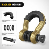 Nilight 3/4 inch D-Ring Shackle Gold (Pair), view 4