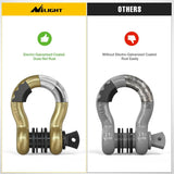 Nilight 3/4 inch D-Ring Shackle Gold (Pair), view 5