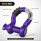 Nilight 3/4 inch D-Ring Shackle Purple (Pair), view 3