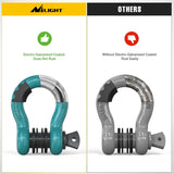 Nilight 3/4 inch D-Ring Shackle Teal (Pair), view 5