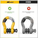 Nilight 3/4 inch D-Ring Shackle Yellow (Pair), view 5