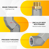 Nilight 3/4 Inch NPT Fuel Hose Swivel, 360 Rotating Connector for Fuel Transfer Hose Nozzle Pump Diesel Gasoline Kerosene, view 5