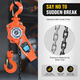 Nilight 3/4 Ton 1650 lbs Manual Lever Chain Hoist G80 Galvanized Carbon Steel with Weston Double-Pawl Brake Auto Chain Leading & 360° Rotation Hook for Garage Factory Dock, view 3
