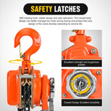 Nilight 3/4 Ton 1650 lbs Manual Lever Chain Hoist G80 Galvanized Carbon Steel with Weston Double-Pawl Brake Auto Chain Leading & 360° Rotation Hook for Garage Factory Dock, view 5