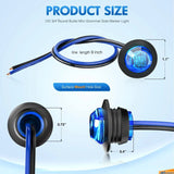 Nilight 3/4 inch Blue Round LED Marker Lights (10 Pcs), view 2