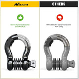 Nilight 3/4 inch D-Ring Shackle Black (Pair), view 5
