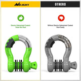 Nilight 3/4 inch D-Ring Shackle Green (Pair), view 5