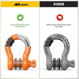 Nilight 3/4 inch D-Ring Shackle Orange (Pair), view 4