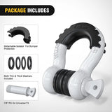 Nilight 3/4 inch D-Ring Shackle White (Pair), view 3