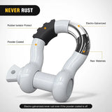 Nilight 3/4 inch D-Ring Shackle White (Pair), view 4