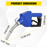 Nilight 3/4Inch NPT Fuel Nozzle with Fuel Hose Swivel, Automatic Shut Off Gas Pump Transfer Refilling Nozzle with Adjustable Speed Padlock for Gasoline, Kerosene, Diesel, view 3