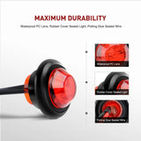 Nilight 3/4 inch Red Round LED Marker Lights (10 Pcs), view 3