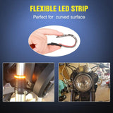 Nilight 3.5 Inch 6-5050-SMD Amber LED Light Strip 2PCS, view 6
