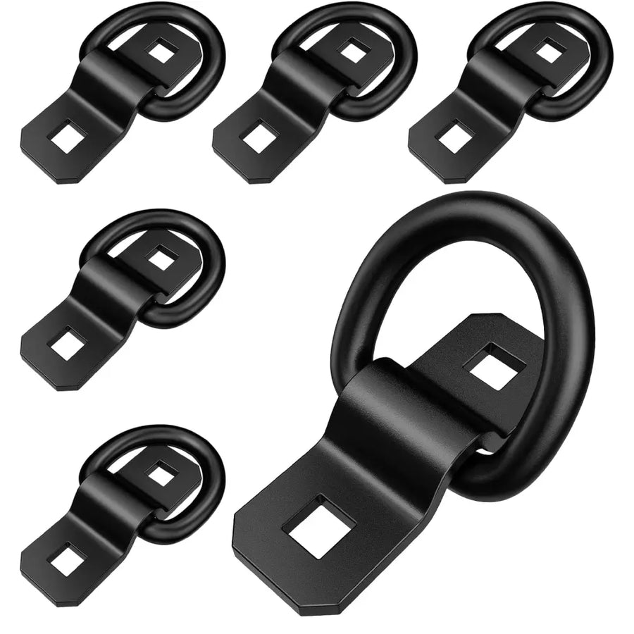 Nilight 3/8 inch D-Rings Heavy Duty Truck Tie Down Anchors Black