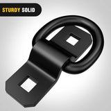 Nilight 3/8 inch D-Rings Heavy Duty Truck Tie Down Anchors Black, view 3