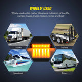 Nilight 3.8 Inch 6 LEDs Amber Side Marker Lights (10 Pcs), view 3