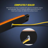 Nilight 3.8 Inch 6 LEDs Amber Side Marker Lights (10 Pcs), view 6