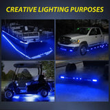 Nilight 3.8 Inch 6 LEDs Blue Side Marker Lights (10 Pcs), view 6