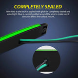 Nilight 3.8 Inch 6 LEDs Red Green Side Marker Lights (10 Pcs), view 5