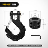 Nilight 3/8 inch Grade 70 Winch Hook Black, view 2