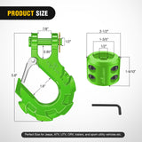 Nilight 3/8 inch Grade 70 Winch Hook Green, view 3