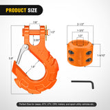 Nilight 3/8 inch Grade 70 Winch Hook Orange, view 3
