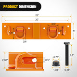 Nilight 3/8Inch Tractor Bucket Grab Hooks with 1/2Inch Tie Down Ring and 2Inch Receiver Grade 70 Forged Steel Bolt-On for John Deere Compact Tractor Bucket RV UTV Truck Max 4700LBS, Orange, view 2