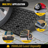 Nilight 3.9 Inch 7000lbs Load Capacity Rise Height Heavy Duty Rubber Curb Ramp (Pair), view 5