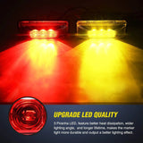 Nilight 3.9 Inch Amber Red LED Fender/Side Marker Light (10 Pcs), view 3