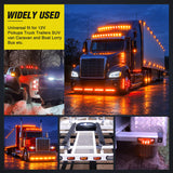 Nilight 3.9 Inch Amber Red LED Fender/Side Marker Light (10 Pcs), view 6