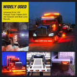 Nilight 3.9 Inch Amber Red LED Fender/Side Marker Light (2 Pairs), view 6