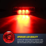 Nilight 3.9 Inch Red LED Fender/Side Marker Light (Pair), view 3