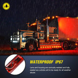 Nilight 3.9 Inch Red LED Fender/Side Marker Light (Pair), view 4