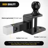 Nilight 3-in-1 ATV UTV Multi Hitch Mount | 1-7/8 Inch Ball Fits 1-1/4 Inch Receiver Hitch Rated 2000 LBS Winch Strap Loop Rated 5000 LBS, view 4