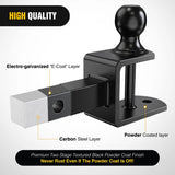 Nilight 3 in 1 Multi Hitch Mount with 2 Inch Ball (1.25 Inch Shank, 5000 lbs), view 4
