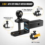 Nilight 3 in 1 Multi Hitch Mount with 2 Inch Ball (2 Inch Shank, 5000 lbs), view 5