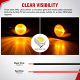 Nilight 3 Inch Oval LED Trailer Marker Light, Chrome Bezel Amber Lens | 10 Pack IP67 Waterproof 12V Surface Mount Marker & Clearance Light, Fits Semi Trucks Trailers RVs Pickup Trucks Vans, view 3