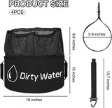 Nilight 3 Pack RV Hose Storage Bag, Waterproof Utility Bag with Drawstring Mesh Top RV Storage and Organization Bags Container for Sewer, Fresh Water Hoses Electrical Cords Camper Tools Accessories, view 2
