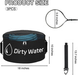Nilight 3 Pack RV Hose Storage Bag, Waterproof Utility Bag with Visible Cover & Dual Zipper Closure RV Storage and Organization for Sewer, Fresh Water Hoses Electrical Cords Camper Tools Accessories, view 2