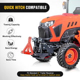 Nilight 3 Point 2 Inch Trailer Hitch Receiver Category 1 Heavy Duty Tractor Drawbar Adapter Compatible with Kubota Bx John Deere Nortrac Kioti Yanmar Cat Orange, view 6